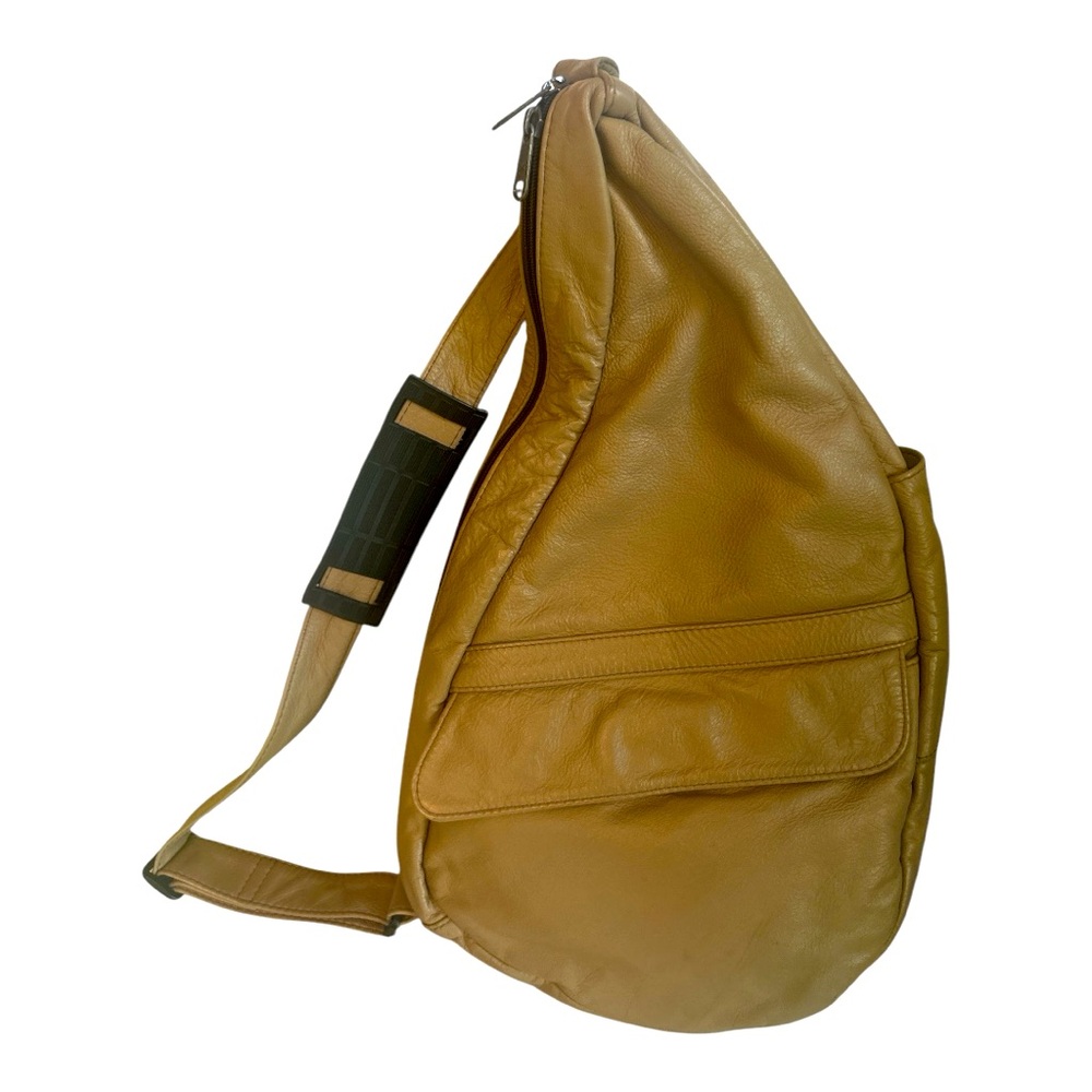 LAmeriBag Classic Healthy Back Bag Tote Microfiber Tan